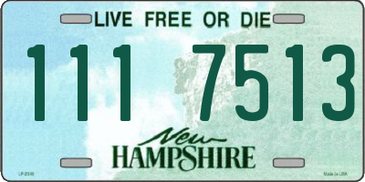 NH license plate 1117513
