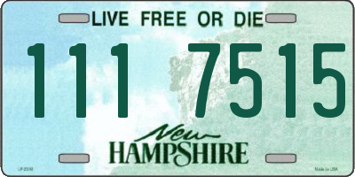 NH license plate 1117515