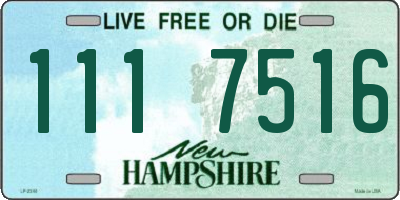 NH license plate 1117516
