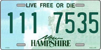 NH license plate 1117535