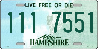 NH license plate 1117551