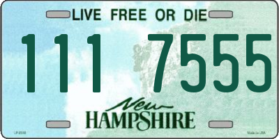 NH license plate 1117555