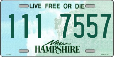 NH license plate 1117557