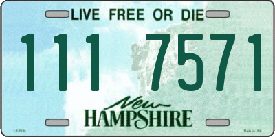 NH license plate 1117571