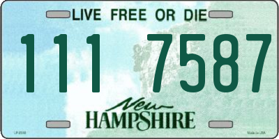 NH license plate 1117587