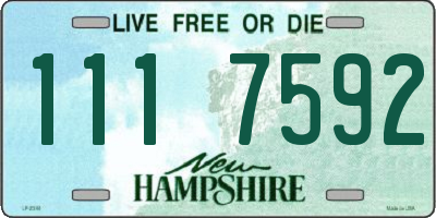 NH license plate 1117592