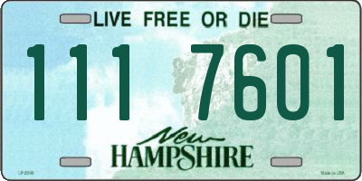 NH license plate 1117601
