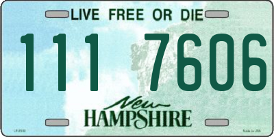 NH license plate 1117606
