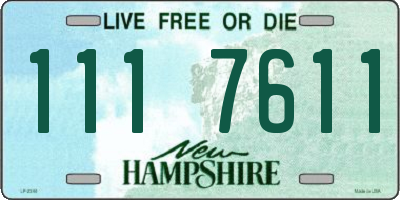 NH license plate 1117611