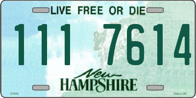 NH license plate 1117614