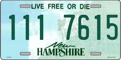 NH license plate 1117615