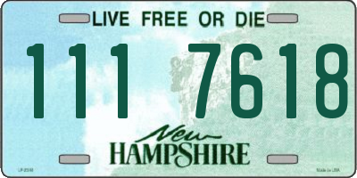NH license plate 1117618