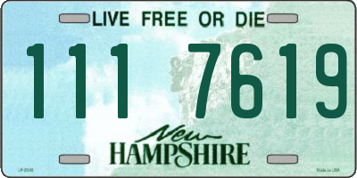 NH license plate 1117619