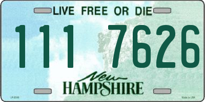 NH license plate 1117626