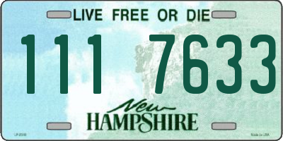 NH license plate 1117633