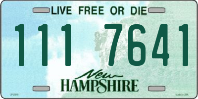 NH license plate 1117641