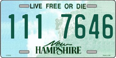 NH license plate 1117646