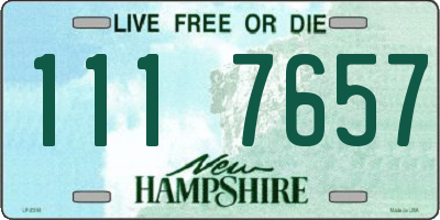 NH license plate 1117657