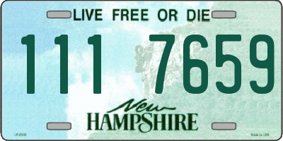 NH license plate 1117659