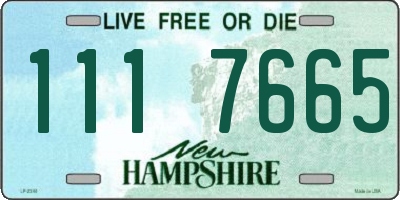 NH license plate 1117665