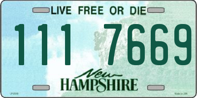 NH license plate 1117669