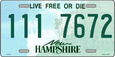 NH license plate 1117672