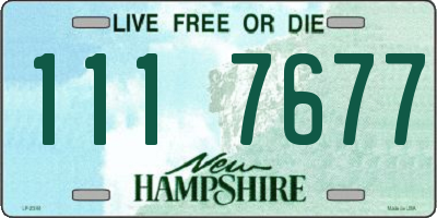 NH license plate 1117677