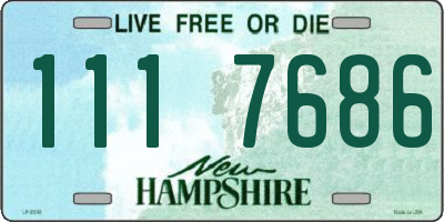 NH license plate 1117686