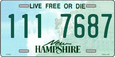 NH license plate 1117687