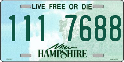 NH license plate 1117688