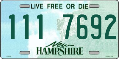 NH license plate 1117692
