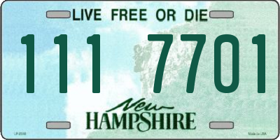 NH license plate 1117701