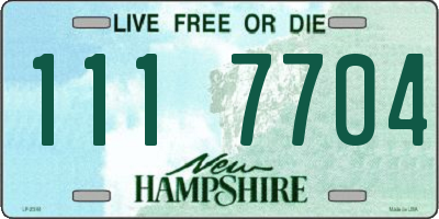 NH license plate 1117704