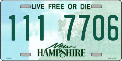 NH license plate 1117706