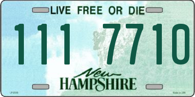 NH license plate 1117710