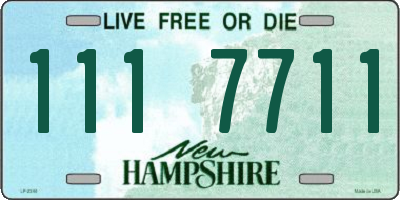 NH license plate 1117711
