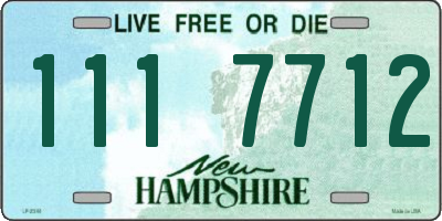NH license plate 1117712
