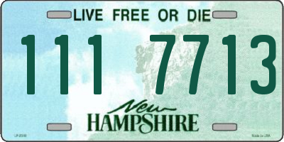 NH license plate 1117713