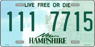 NH license plate 1117715