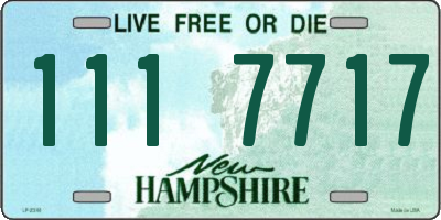 NH license plate 1117717