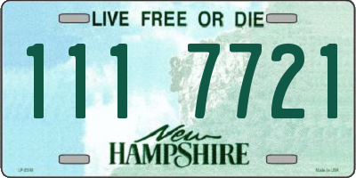 NH license plate 1117721