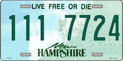NH license plate 1117724