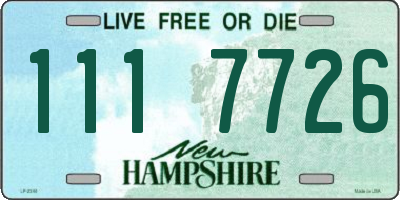 NH license plate 1117726