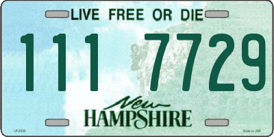 NH license plate 1117729