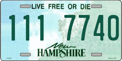 NH license plate 1117740