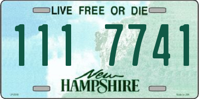 NH license plate 1117741