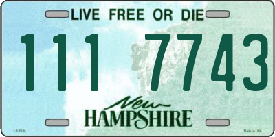 NH license plate 1117743