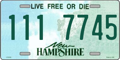 NH license plate 1117745