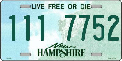 NH license plate 1117752