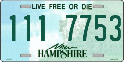 NH license plate 1117753